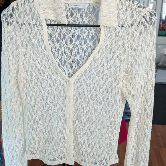 Women's Stradivarius Woven Long Sleeve Size XS - Picture 1 of 2